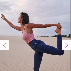 Free people blue good karma tights leggings size medium large